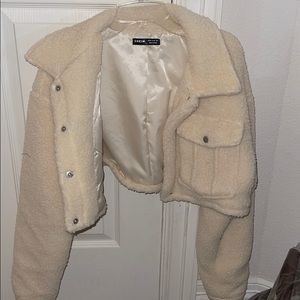 Teddy crop jacket